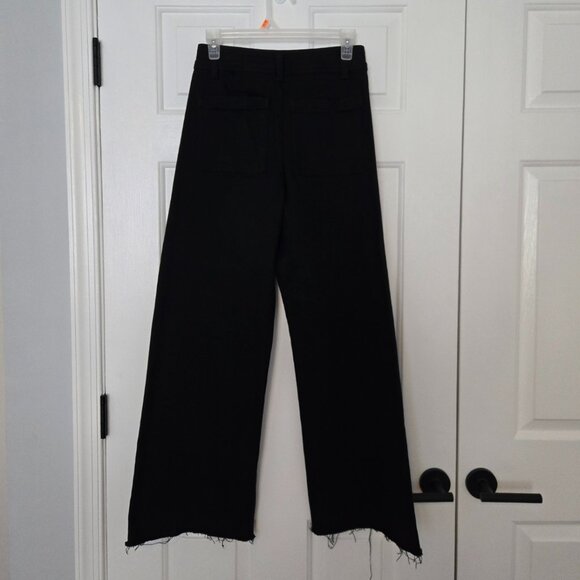 Miou Muse Black Straight Wide Leg Denim - Size Small - NWOT - Picture 9 of 9